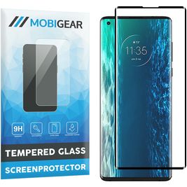 Mobigear Curved Motorola Edge (2020) Verre trempé Protection d'écran - Compatible Coque - Noir