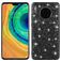 Mobigear Glitter Coque Huawei Mate 30 Coque arrière Rigide - Noir