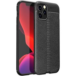 Mobigear Luxury Coque iPhone 12 Pro Coque arrière en TPU Souple - Noir