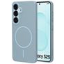 Mobiparts Slim Line Coque Samsung Galaxy S25 MagSafe Coque arrière Rigide - Sage Green