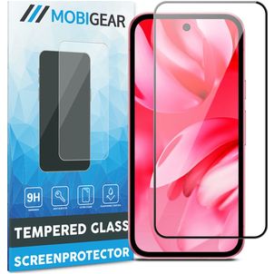 Mobigear Premium Google Pixel 9a Verre trempé Protection d'écran - Compatible Coque - Noir