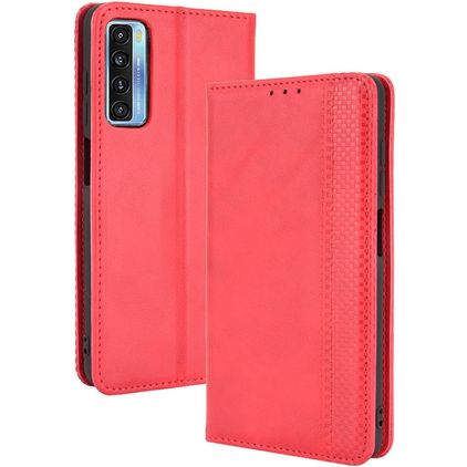 Mobigear Sensation Housse TCL 20L Etui Porte-Monnaie - Rouge
