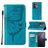Mobigear Butterfly Housse OPPO Reno 8 5G Etui Porte-Monnaie - Bleu