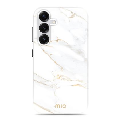 MIO Coque Samsung Galaxy S25 MagSafe Coque arrière Rigide - White Marble