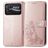Mobigear Clover Housse POCO C40 Etui Porte-Monnaie - Rose doré
