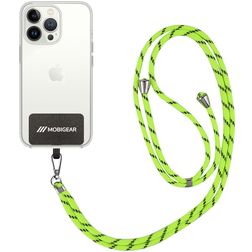 Mobigear Lanyard - Cordon de téléphone universel ajustable - Noir / Vert