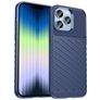 Mobigear Groove Coque iPhone 14 Pro Max Coque arrière en TPU Souple - Bleu
