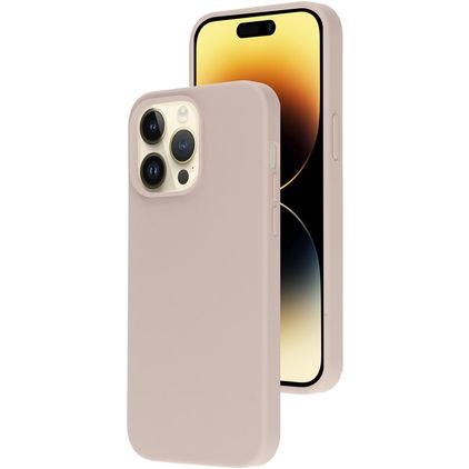 Mobiparts Coque iPhone 14 Pro Max Coque arrière en Silicone - Soft Salmon