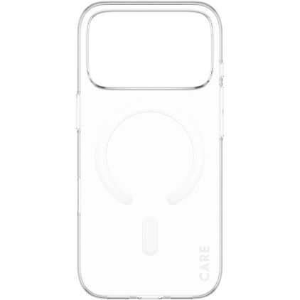 CARE by PanzerGlass SL1M Coque Transparente iPhone 17 Pro MagSafe Coque arrière Rigide Extra-fin - Transparent