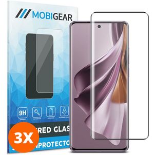 Mobigear Premium OPPO Reno 10 Pro Verre trempé Protection d'écran - Compatible Coque (Lot de 3)