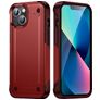 Mobigear Slim Armor Coque iPhone 14 Plus Coque arrière Rigide Anti-Chocs - Rouge
