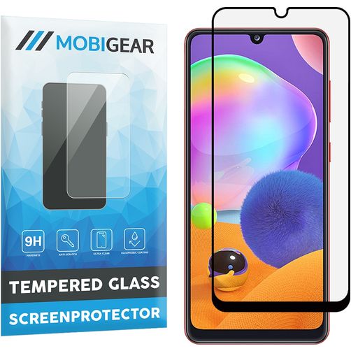 Mobigear Premium Samsung Galaxy A31 Verre trempé Protection d'écran - Compatible Coque - Noir