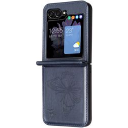 Mobigear Butterfly Coque Samsung Galaxy Z Flip 6 Coque arrière - Bleu