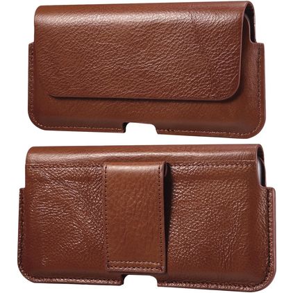 Mobigear Deluxe Belt Etui de ceinture (max 15,7 cm x 7,8 cm) - Pochette de ceinture - Holster - Marron