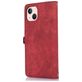 Mobigear Zipper Housse iPhone 14 Etui Porte-Monnaie - Rouge