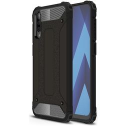 Mobigear Outdoor Coque Samsung Galaxy A50 Coque arrière Rigide Anti-Chocs - Noir