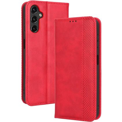 Mobigear Sensation Housse Samsung Galaxy A14 Etui Porte-Monnaie - Rouge