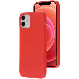 Mobiparts Coque iPhone 12 Coque arrière en Silicone - Scarlet Red Mobiparts Coque iPhone 12 Coque arrière en Silicone - Scarlet Red