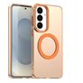 Mobigear Shockproof Coque Samsung Galaxy S26 MagSafe Coque arrière Rigide - Orange