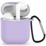 Mobigear Classic Coque Apple AirPods 1 Coque en Silicone Souple - Violet