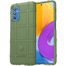 Mobigear Rugged Shield Coque Samsung Galaxy M52 Coque arrière en TPU Souple Anti-Chocs - Vert
