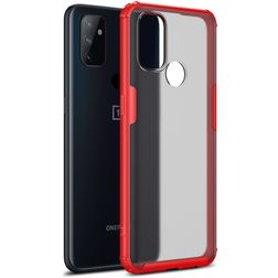 Mobigear Shockproof Coque OnePlus Nord N100 Coque arrière Rigide Anti-Chocs - Rouge