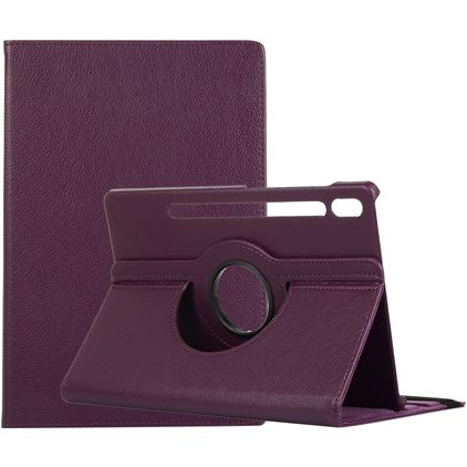 Mobigear DuoStand Coque Samsung Galaxy Tab S9 Plus Etui Rotatif - Violet