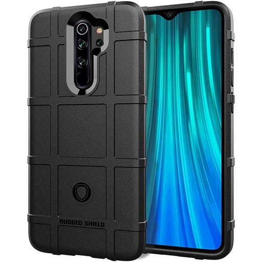 Mobigear Rugged Shield Coque Xiaomi Redmi 9 Coque arrière en TPU Souple Anti-Chocs - Noir