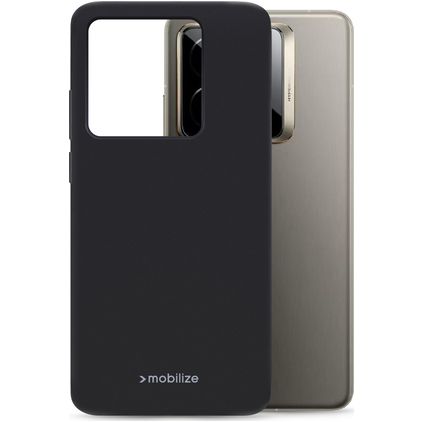 Mobilize Rubber Gelly Coque Realme GT 7 Pro Coque arrière en TPU Souple - Noir