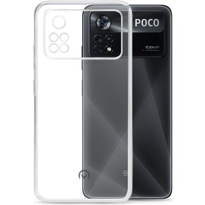 Mobilize Gelly Coque Transparente POCO X4 Pro 5G Coque arrière en TPU Souple - Transparent