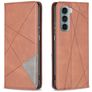 Mobigear Rhombus Slim Housse Motorola Moto G200 5G Etui - Marron