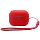 Mobigear Lanyard Coque Apple AirPods Pro 2 Coque en Silicone Souple - Rouge