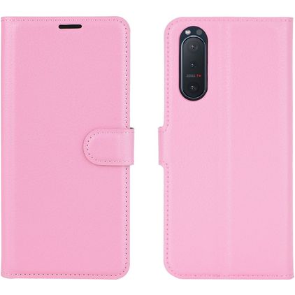 Mobigear Classic Housse Sony Xperia 5 II Etui Porte-Monnaie - Rose