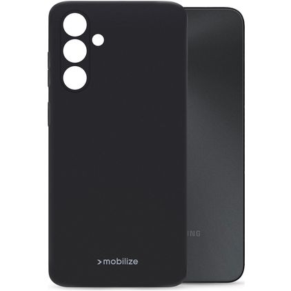 Mobilize Rubber Gelly Coque Samsung Galaxy A05s Coque arrière en TPU Souple - Matt Black