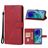Mobigear Wallet Housse Samsung Galaxy M55 Etui Porte-Monnaie - Rouge
