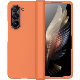 Mobigear Colors Coque Samsung Galaxy Z Fold 5 Coque arrière en TPU Souple - Orange