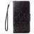 Mobigear Flowers Housse iPhone SE (2020) Etui Porte-Monnaie - Noir