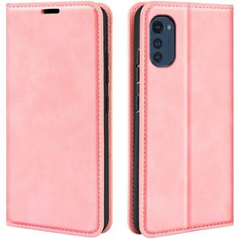 Mobigear Retro Slim Housse Motorola Moto E32 Etui Porte-Monnaie - Rose