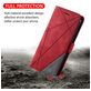 Mobigear Rhombus Housse iPhone SE (2022) Etui Porte-Monnaie - Rouge