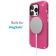 Speck Presidio2 Grip Coque iPhone 14 Pro MagSafe Coque arrière Rigide Anti-Chocs - Digital Pink