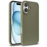 Mobigear Bio Coque iPhone 18 Coque arrière en Eco-Friendly - Vert armée