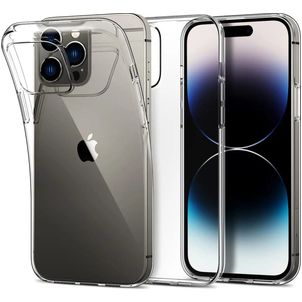 Mobigear Basics Coque Transparente iPhone 14 Pro Coque arrière en TPU Souple - Transparent