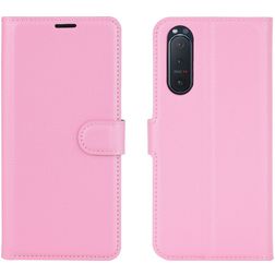 Mobigear Classic Housse Sony Xperia 5 II Etui Porte-Monnaie - Rose