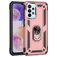 Mobigear Armor Ring Coque Samsung Galaxy A23 Coque arrière Rigide Anti-Chocs avec Anneau-Support - Rose doré