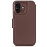 Decoded Detachable Wallet Housse iPhone 17 MagSafe Etui avec Coque Détachable en Cuir Véritable Porte-Monnaie - Chocolate Brown