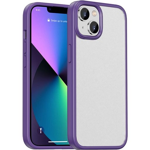 Mobigear Crystal Coque iPhone 14 Coque arrière Rigide Anti-Chocs - Violet