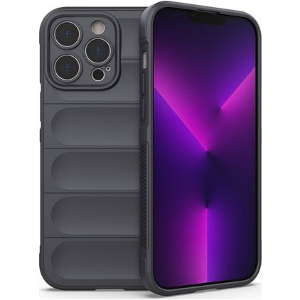 Mobigear Bumpy iPhone 14 Pro Max TPU souple Coque arrière - Gris anthracite