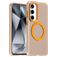 Mobigear Shockproof Samsung Galaxy S24 FE MagSafe Plastique rigide Coque arrière - Orange