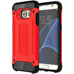 Mobigear Outdoor Samsung Galaxy S7 Edge Plastique rigide Coque arrière Antichoc - Rouge