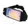 Mobiparts Comfort Fit Belt Brassard Téléphone Samsung Galaxy A25 Ceinture Coque de Sport en Neoprène - Noir